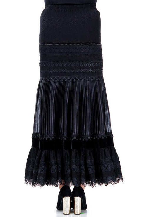 Fusta neagra vascoza  Liza Panait Liza Panait Online Boutique